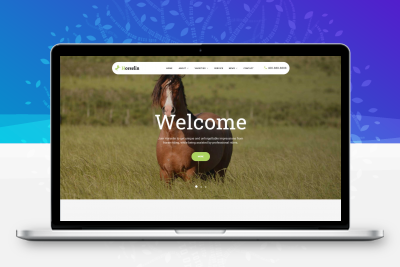 织梦dedecms响应式马匹饲养养殖场养马场畜牧业网站模板 自适应手机端